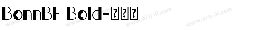 BonnBF Bold字体转换